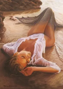 Art Puzzle At Sunset Sirena 1000 Piece Jigsaw Puzzle