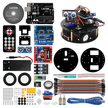 10 compl./Lot LAFVIN Smart Turtle Robot Car Kit za Arduino DIY Assembly Kit sa Udžbenika