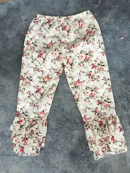 Nove zimske cvjetne hlače u rasutom stanju, za djecu, za djevojčice tkani pamuk tajice s ruffles za djecu dječji trostruki hlače s ruffles