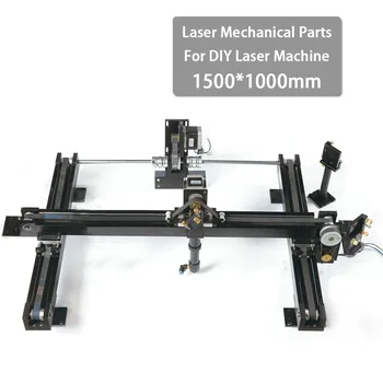 DIY 1510 Co2 Laserski Set rezervnih dijelova Lasersko graviranje Stroj Za rezanje Mehanički Kit 1500*1000 mm Veličina