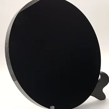20 cm Prirodni crni opsidijan kamen krug disk je okrugla ploča фэншуй ogledalo za uređenje doma i ureda,