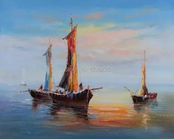 Home dekor zidni morska slikarstvo marine slikarstvo naljepnica za dnevni boravak more i brod maslačna slikarstvo naljepnice