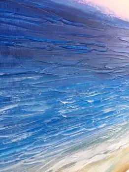 Apstraktni Morski Krajolik Slike na Platnu Ocean Akril Slikarstvo More Zidni Rada Vrlo Velike Zidne Slike Ulje Ručno Oslikana