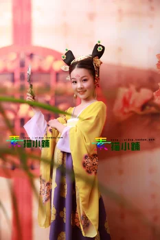 Djeca Proljeće odijelo za piknik Dječji Dan TV Igrati Legenda carica WuMeiNiang Isti Dizajn Tan visokim strukom Odijelo