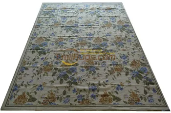 Tepih vuneni aubusson needlepoint tepih kineski tepisi ručno tkani vuneni tepih cvjetni tepih