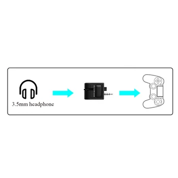100PC 3,5 mm Kontroler Slušalice Za PS4 VR Ručka Slušalice i Adapter Za Profesionalni Igre Zvuk i Chat kontrola jačine Zvuka