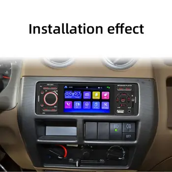 3001 4-inčni Auto-MP5 Player Zaslon Osjetljiv na dodir Bluetooth Šarene Svjetla Multimedijalni Player za Auto