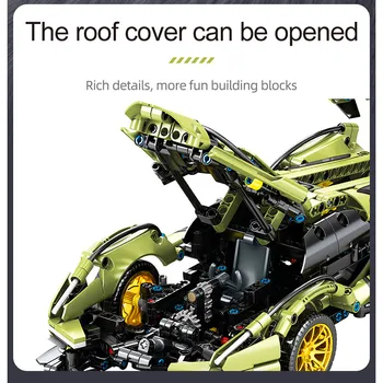 1039Pcs City Technical Remote Control Super Racing Car Building Blocks APP Programming Sports Vehicle Bricks Toys for Kids Poklon