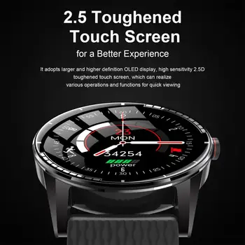 H6 Smart Watches IP67 Waterproof Bluetooth Full Touch-Round Screen Zinc-Alloy Case Sports 1.28 Inčni Smart Watch for Android IOS