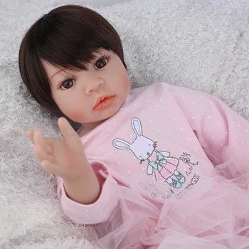 22-inčni realan reborn baby silikonska lutka punjena tijela djevojka reborn dijete bonecas igračka za bebe dana poklon