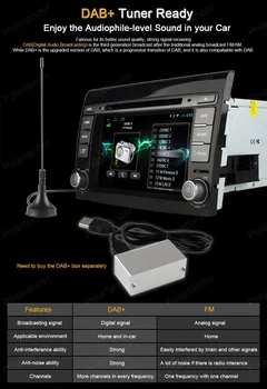 7-inčni Android4.4 16G ROM FM i AM radio Auto DVD Za Fiat Bravo 2007-2012 Podrška za GPS BT, 3G WiFi DTV DAB+ TPMS stereo mp5