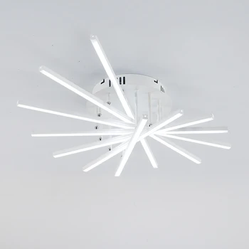 Moderni daljinski upravljač led aluminijski strop učvršćenje dnevni boravak površine montaža stropna svjetiljka 110-240 U