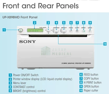 Prijenosni termalni pisač video pisač Sony UP-X898MD za ultrazvuka