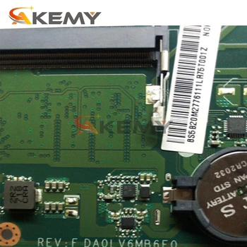 Akemy DA0LV6MB6F0 Za Lenovo V310-14IKB V310-14ISK E42-80 Matična Ploča Prijenosno Računalo Procesor I3 7100U Memorija 4 G Testovi Rada