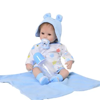 Silikonske Lutke Reborn Igračke real Alive newborn baby Doll blue star odjeca set bebe reborn menino de silicone