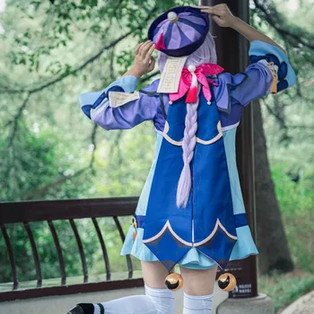 Anime Genshin Impact Game Figure Qiqi Cosplay Odijela Odijelo Zombi Djevojka Cosplay Uniforma Pribor Halloween Kostim