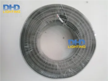 Siva boja 100M/roll Bijela i crna unutrašnje jezgro 2coresX0.82mm UL certifikat tkanina žice Stare tekstilne električni kabel žica