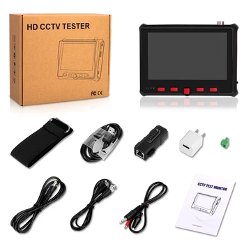 Najnoviji tester video nadzor,analogni+AHD+TVI+CVI koaksijalni test, upravljanje meni UTC+HDMI ulaz+ulaz VGA, 485 PTZ control (PTZ), 5-inčni zaslon