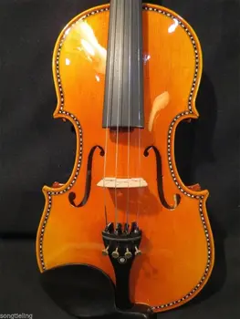 Strad SONG style Brand Maestro inlayed carving scroll art violin4/4 #8694