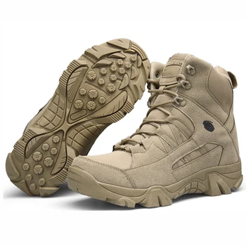 TENNEIGHT High-top outdoor taktički čizme Camping Hiking Shoes Men Special Forces Desert Shoes Breathable training combat boots