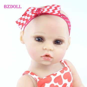48 cm Puna Silikona Reborn Baby Doll Igračke Realan Soft Vinil Tijela Novorođenčeta Poklon Za Rođendan Poklon Djevojka Prerušiti se Bonecas