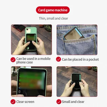 Ultra-tanki clamshell to prijenosne Igraće Konzole Prijenosni Igra Mini FC card nostalgičan pocket Player Ugrađen 500 igre Retro Igre
