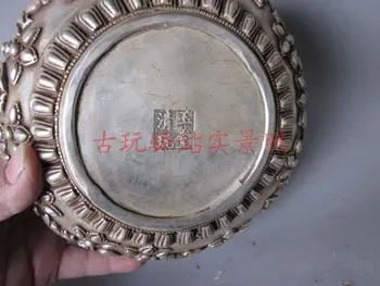 Коллекционный Srebrni čajnik dinastije Qing\Bacač,urezana 12 životinja,Ukras,besplatna dostava