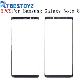 5 kom./lot Zaslon Osjetljiv na dodir Vanjska Staklena Ploča Za Samsung Galaxy Note8 Note 8 N950F N950 Vanjski Prednji Stakleni Poklopac Objektiva Sa Logom