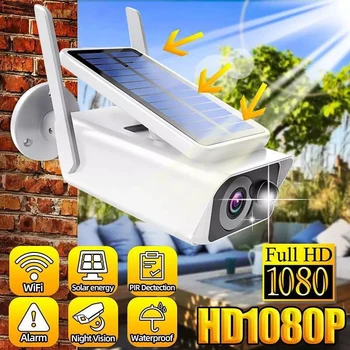 1080P Solarna IP Kamera Wifi Solarna Početna Skladište Sigurnosti PIR video interfon Detekcija Pokreta Kamera za Nadzor