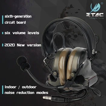 Z-TAC Taktički Slušalice Peltor Aktivno Buke s Dva Načina Taktički Verzija Taktički Slušalice Za Radio Softair