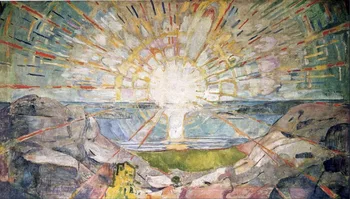 Visokokvalitetno ulje na platnu Reprodukcija na platnu Sunce (1911-1916) Edvard Munch ručno oslikana