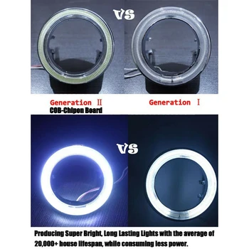 Za Nissan Altima 2019-2020 Par Prednjih Led DRL dnevna svjetla za Maglu Pokazivač Smjera Anđeoske Oči